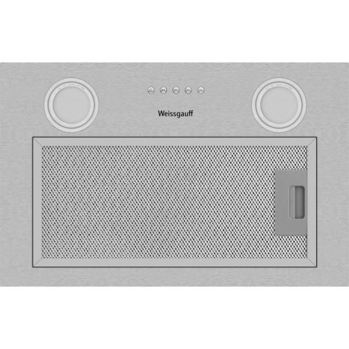 Вытяжка встраиваемая/ Вытяжка встраиваемая Weissgauff Box 455 Inox нержавеющая сталь управление: кнопочное (1 мотор)