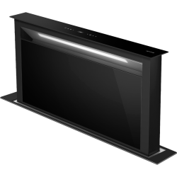 Встраиваемая вытяжка SMEG/ Встраиваемая вытяжка SMEG, в столешницу, 90 см, 4 скорости, интенсивный режим, отсрочка старта, сенсорное управление, цифровой дисплей, производительность 740 м3/ч, LED подсветка, цвет черный