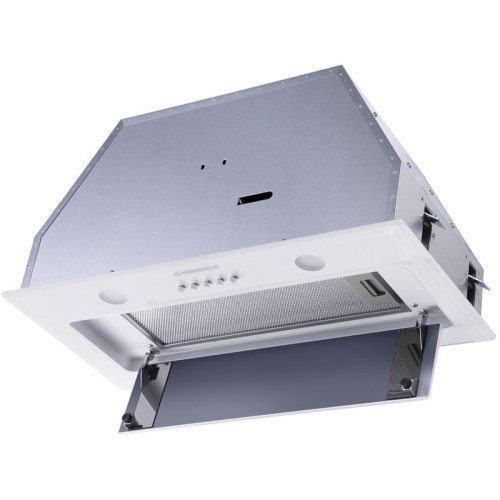 Кухонная вытяжка MAUNFELD/ Кухонная вытяжка MAUNFELD TRAPEZE 601GG WHITE Кухонная вытяжка MAUNFELD TRAPEZE 601GG, полновстраиваемая, 3 скорости, 1150 м3/ч, механическое управление, уровень шума 54 дБ, цвет белый