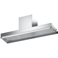 Встраиваемая в шкаф вытяжка Faber/ BETTER, IN-NOVA ZERO DRIP LITE A120, полновстраиваемая, ширина 120 см, 710 м3/ч, сенсорное управление, 49дБ, LED освещение, нержавеющая сталь/белое стекло