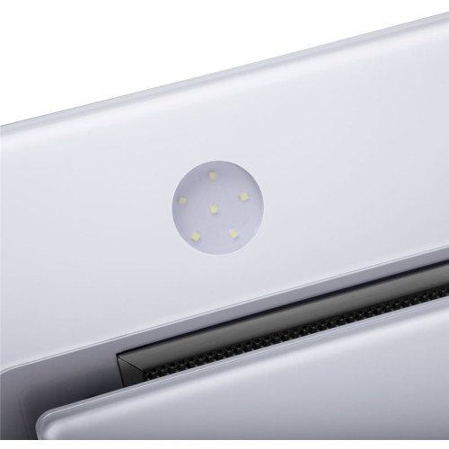 Кухонная вытяжка MAUNFELD/ Кухонная вытяжка MAUNFELD TRAPEZE 601GG WHITE Кухонная вытяжка MAUNFELD TRAPEZE 601GG, полновстраиваемая, 3 скорости, 1150 м3/ч, механическое управление, уровень шума 54 дБ, цвет белый