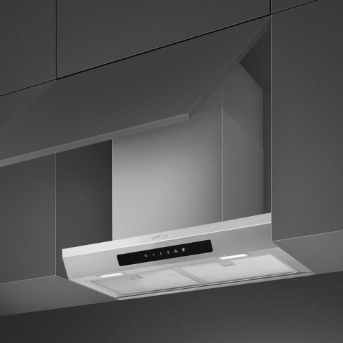 Встраиваемая вытяжка SMEG/ Вытяжка встраиваемая, 56,2 см, 716 м3/ч, нержавеющая сталь