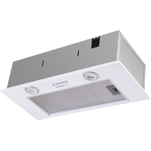 ВЫТЯЖКА HOMSair Camelia Power 60RD White/ полновстраиваемая, механическое управление, 3 скорости, 850 м3/ч, до 20 м2, LED-освещение, 60 см, белый
