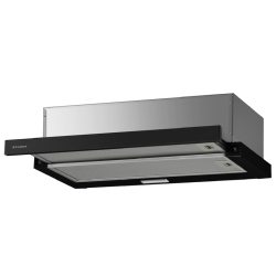 Встраиваемая в шкаф вытяжка Faber/ BETTER, AMPIRA BK 90, телескопическая, 90 см, 400 м3/ч, кнопочное управление, LED освещение, цвет: черный