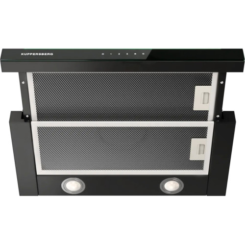 Встраиваемая вытяжка KUPPERSBERG/ Встраиваемая вытяжка KUPPERSBERG, телескопическая, High-Tech, 60 см, таймер, периметральное всасывание, обратный клапан, регулировка яркости освещения, механическое управление, 3 скорости + турбо режим, макс. Производител