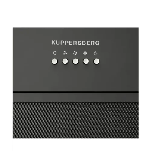 Встраиваемая вытяжка Kuppersberg/ Встраиваемая вытяжка Kuppersberg, High-Tech, 60 см, механическое управление, обратный клапан, 3 скорости, 780 м3/ч, периметральное всасывание, угольный фильтр KF-SC 2 (опция), уровень шума 62 дБ, цвет черный