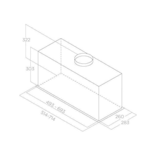 Вытяжка встраиваемая/ Вытяжка встраиваемая Elica Lane Sensor IX/A/72 нержавеющая сталь управление: кнопочное (1 мотор)