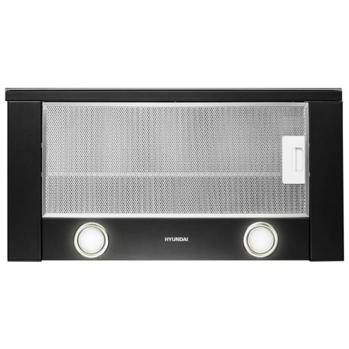 Вытяжка встраиваемая/ Вытяжка встраиваемая Hyundai HBH 6236 BG черный управление: кулисные переключатели (1 мотор)