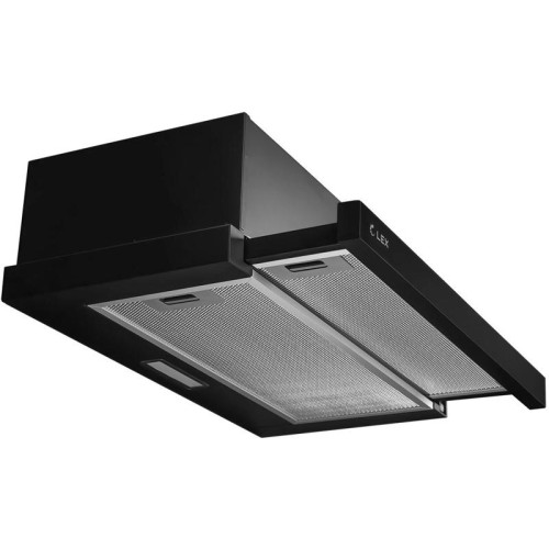 Вытяжка встраиваемая/ Вытяжка встраиваемая Lex HIDE 600 черный управление: кнопочное (1 мотор)