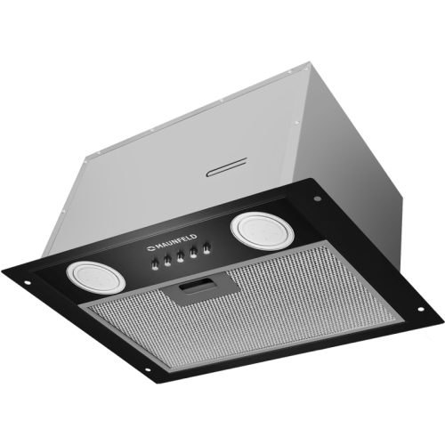 Встраиваемая вытяжка MAUNFELD/ Встраиваемая вытяжка, 45 см, 450 м3/ч, 47 дБ, 3 скорости, черный