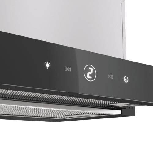Вытяжка Franke/ Best, Вытяжка TOUCH 35 BK 50, 50см, 750 м3/ч, сенсорное управление, LED освещение, Угольный фильтр Ф-07 (приобретается отдельно), цвет: нержавеющая сталь, лицевая планка: черное стекло Вытяжка Franke/ Best, Вытяжка TOUCH 35 BK 50, 50см, 750 м3/ч, сенсорное управление, LED освещение, Угольный фильтр Ф-07 (приобретается отдельно), цвет: нержавеющая сталь, лицевая планка: черное стекло