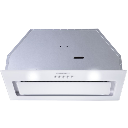Кухонная вытяжка MAUNFELD/ Кухонная вытяжка MAUNFELD TRAPEZE 601GG WHITE Кухонная вытяжка MAUNFELD TRAPEZE 601GG, полновстраиваемая, 3 скорости, 1150 м3/ч, механическое управление, уровень шума 54 дБ, цвет белый