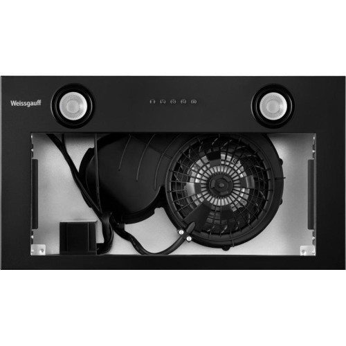 Вытяжка встраиваемая/ Вытяжка встраиваемая Weissgauff Box 850 PB Black Edition черный управление: кнопочное (1 мотор)