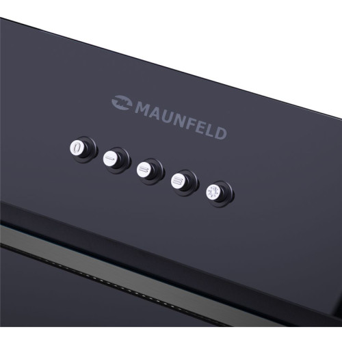 Кухонная вытяжка MAUNFELD/ Кухонная вытяжка MAUNFELD TRAPEZE 601GG BLACK Кухонная вытяжка MAUNFELD TRAPEZE 601GG, полновстраиваемая, 3 скорости, 1150 м3/ч, механическое управление, уровень шума 54 дБ, цвет черный