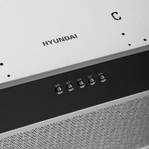 Вытяжка встраиваемая/ Вытяжка встраиваемая Hyundai HBB 6033 BK черный управление: кнопочное (1 мотор)