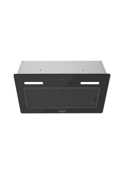 Встраиваемая вытяжка Delonghi/ Встраиваемая вытяжка Delonghi, 52 см, отвод/рециркуляция, 950 м3/ч, 3 скорости, сенсорное управление, LED подсветка, цвет черное стекло