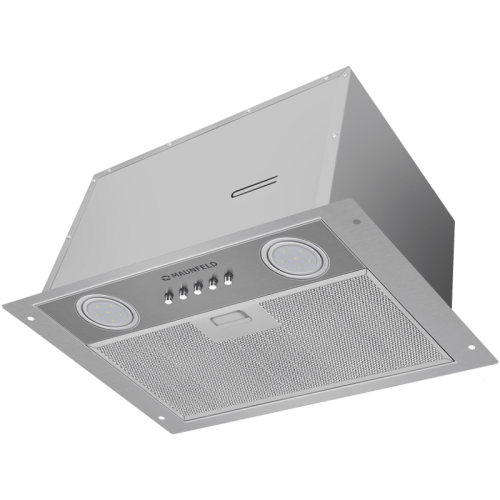 Встраиваемая вытяжка MAUNFELD/ Встраиваемая вытяжка, 45 см, 450 м3/ч, 47 дБ, 3 скорости, нержавеющая сталь