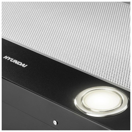 Вытяжка встраиваемая/ Вытяжка встраиваемая Hyundai HBH 6236 BG черный управление: кулисные переключатели (1 мотор)