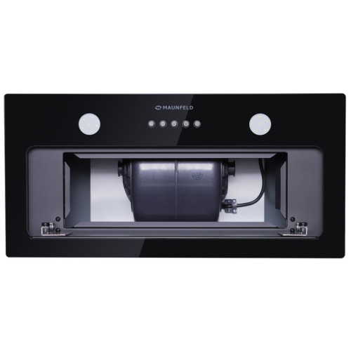 Кухонная вытяжка MAUNFELD/ Кухонная вытяжка MAUNFELD TRAPEZE 601GG BLACK Кухонная вытяжка MAUNFELD TRAPEZE 601GG, полновстраиваемая, 3 скорости, 1150 м3/ч, механическое управление, уровень шума 54 дБ, цвет черный