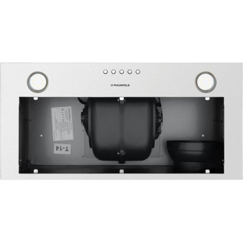 ВЫТЯЖКА MAUNFELD CROSBY POWER 60 INOX/ Тип: встраиваемая Цвет: нержавеющая сталь Управление: кнопочное Ширина, мм: 600 Полная потребляемая мощность, Вт: 350 Количество скоростей: 3 Максимальная производительность, м3/ч: 1050 Диаметр воздуховода, мм: 120 П