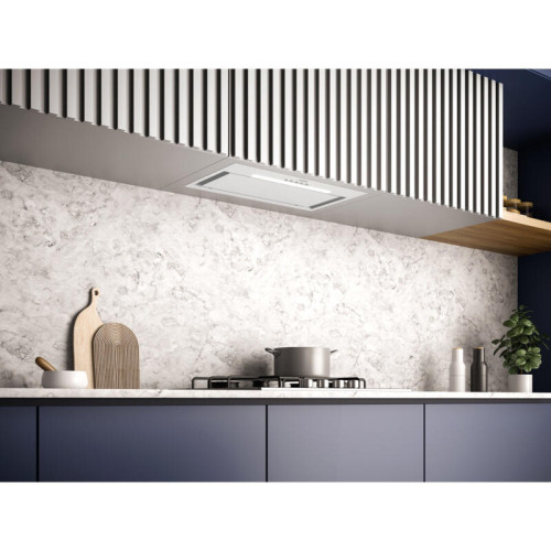 Вытяжка Franke FBFE WH MATT A70/ Best, Вытяжка FBFE WH MATT A70, BOX FLUSH EVO, ширина 70 см, 1035 м3/ч, 3 скорости + интенсивный режим, электронное управление, LED освещение,  цвет: белый матовый