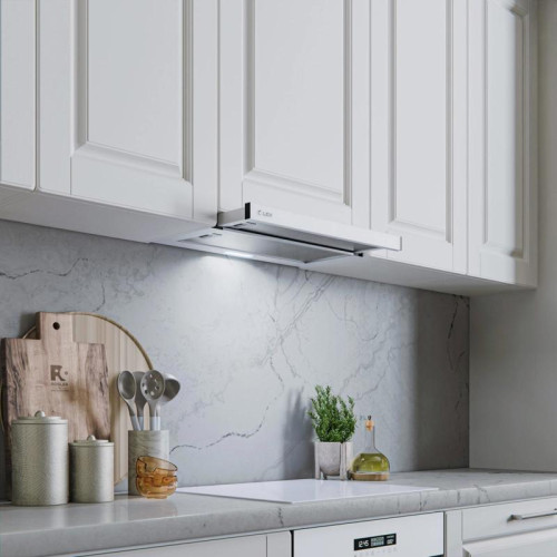 Вытяжка встраиваемая/ Вытяжка встраиваемая Lex HIDE G 600 белый управление: кнопочное (1 мотор)