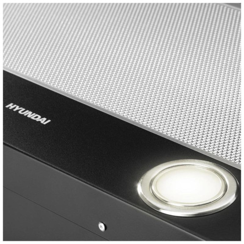Вытяжка встраиваемая/ Вытяжка встраиваемая Hyundai HBH 6232 IX нержавеющая сталь/черный управление: кнопочное (1 мотор)