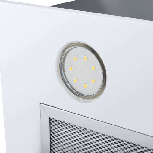 Вытяжка/ Вытяжка CROSBY POWER 50 WHITE Кухонная вытяжка MAUNFELD Crosby Power 50 белый, полновстраиваемая, 1050 м3/ч, 3 скорости, механическое управление, уровень шума 51.8 дБ, цвет белый