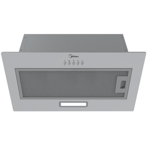 Встраиваемая вытяжка MIDEA/ Встраиваемая вытяжка MIDEA MH60I301X Встраиваемая вытяжка MIDEA, ширина 52 см, кнопочное управление, LED освещение, 3 скорости, максимальная производительность 400 м3/ч, режим рециркуляции, угольный фильтр в комплекте, уровень 