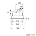 Встраивамая вытяжка,ширина 75см,производительность до 639 м3/ч., 2 мотора, 3 ступени + интенсивный режим, LED-освещение (2 х 2,15 Вт), ползунковый переключатель