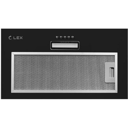 Вытяжка встраиваемая/ Вытяжка встраиваемая Lex GS Bloc LIGHT 600 черный управление: кнопочное (1 мотор)