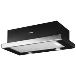 Вытяжка встраиваемая/ Вытяжка встраиваемая Hyundai HBH 6232 IX нержавеющая сталь/черный управление: кнопочное (1 мотор)