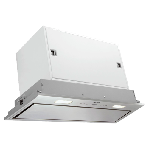 Вытяжки ASKO/ Арт. 511975 ; встраиваемая, 33 х 52 х 30, 4 скорости, циркуляция, дисплей, кнопочное управление, 620 м3/ч, 67 дБ, 2 фильтра,нерж. сталь