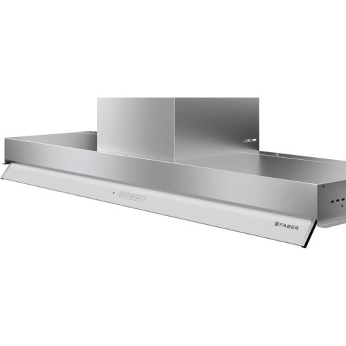 Встраиваемая вытяжка Faber/ BETTER, IN-NOVA TOUCH X/WH A120, встраиваемая, 120 см, 670 м3/ч, электронное управление, 3 скорости + интенсивный режим, LED освещение, цвет белый/серебристый