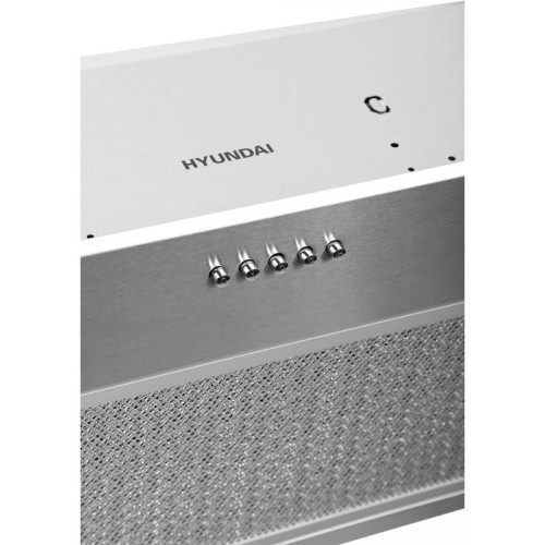 Вытяжка встраиваемая/ Вытяжка встраиваемая Hyundai HBB 6033 IX нержавеющая сталь управление: кнопочное (1 мотор)