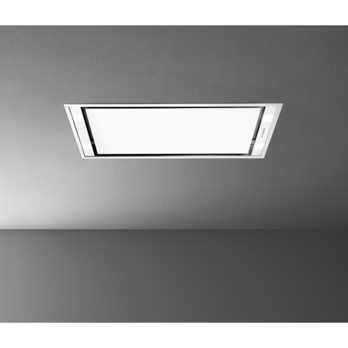 Встраиваемая вытяжка FALMEC STELLA PLUS IS.120 WHITE, серия Design+, 127 см, потолочная, пульт ДУ в комплекте, электронное/кнопочное управление, светодиодное освещение Dynamic Led Light, периметральное всасывание, 4 скорости, отвод/циркуляция, угольный фи