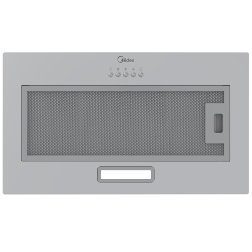 Встраиваемая вытяжка MIDEA/ Встраиваемая вытяжка MIDEA MH60I301X Встраиваемая вытяжка MIDEA, ширина 52 см, кнопочное управление, LED освещение, 3 скорости, максимальная производительность 400 м3/ч, режим рециркуляции, угольный фильтр в комплекте, уровень 