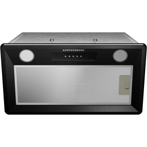 Встраиваемая вытяжка Kuppersberg/ KITCHEN RETAIL / Встраиваемая вытяжка Kuppersberg, 54х17х28 см, отвод/рециркуляция, 650 м3/ч, черный цвет