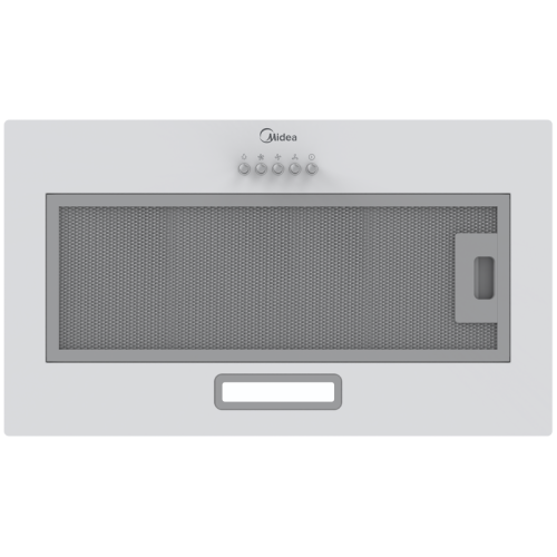 Встраиваемая вытяжка MIDEA/ Встраиваемая вытяжка MIDEA MH60I301W Встраиваемая вытяжка MIDEA, ширина 52 см, кнопочное управление, LED освещение, 3 скорости, максимальная производительность 400 м3/ч, режим рециркуляции, угольный фильтр в комплекте, уровень 