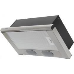 Вытяжка встраиваемая/ Вытяжка встраиваемая Elikor Интегра 60Н-400-В2Л нержавеющая сталь/нержавеющая сталь управление: кнопочное (1 мотор)
