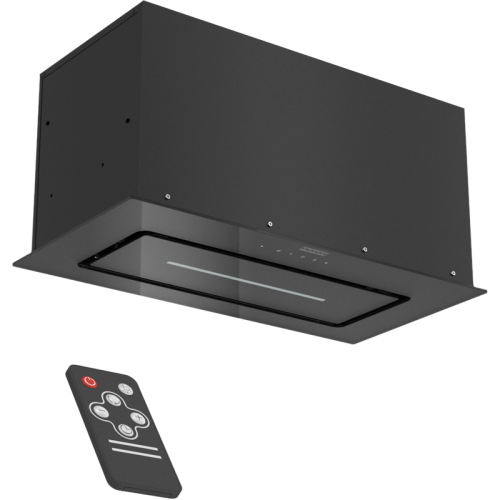 Вытяжка Franke 305.0738.597/ Best, Вытяжка LUCE 60 BK, Встраиваемая вытяжка, воздухопроизводительность 1000 м3/ч, периметральное всасывание, сенсорное управление, пульт ДУ в комплекте, таймер остаточного хода, LED лента, цвет: черный