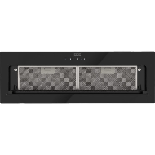 Вытяжка Franke 305.0738.598/ Best, Вытяжка LUCE 90 BK, Встраиваемая вытяжка, воздухопроизводительность 1000 м3/ч, периметральное всасывание, сенсорное управление, пульт ДУ в комплекте, таймер остаточного хода, LED лента, цвет: черный