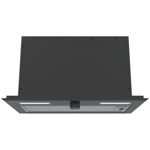 Встраиваемая вытяжка MIDEA/ MDK/Встраиваемая вытяжка MIDEA, ширина 52 см, механическое управление, LED освещение, 3 скорости, максимальная производительность 1150 м3/ч, режим рециркуляции, угольный фильтр в комплекте, уровень шума 72 дБ, цвет черный