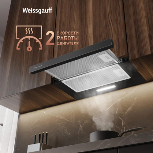 Вытяжка встраиваемая/ Вытяжка встраиваемая Weissgauff TEL 450 Glass черный управление: кулисные переключатели (1 мотор) Вытяжка встраиваемая/ Вытяжка встраиваемая Weissgauff TEL 450 Glass черный управление: кулисные переключатели (1 мотор)
