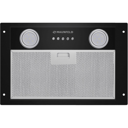 Встраиваемая вытяжка MAUNFELD/ Встраиваемая вытяжка, 45 см, 450 м3/ч, 47 дБ, 3 скорости, черный