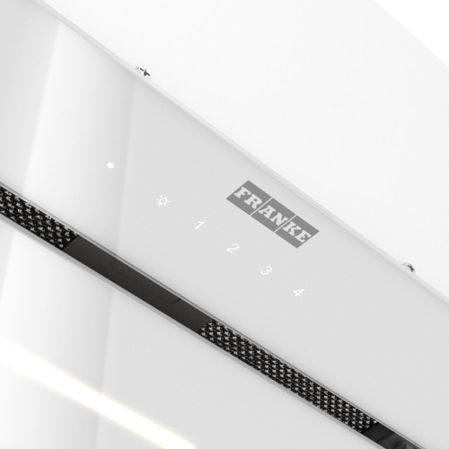 Вытяжка Franke 305.0738.596/ Best, Вытяжка LUCE 60 WH, Встраиваемая вытяжка, воздухопроизводительность 1000 м3/ч, периметральное всасывание, сенсорное управление, пульт ДУ в комплекте, таймер остаточного хода, LED лента, цвет: белый