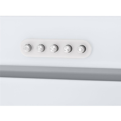 ВЫТЯЖКА HOMSair CROСUS PUSH 52 Glass White/ полновстраиваемая, кнопочное управление, 3 скорости, 850 м3/ч, до 30 м2, 53 дБ, угольный фильтр CF02X - 2 шт, ШхВхД: 518х191х290 мм, белый цвет