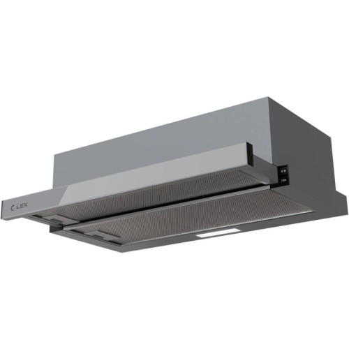 Вытяжка встраиваемая/ Вытяжка встраиваемая Lex HIDE G 600 серый управление: кнопочное (1 мотор)