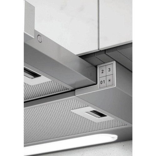 Вытяжка встраиваемая/ Вытяжка встраиваемая Elica Elite 14 Lux GRVT/A/90 серебристый/стекло черное управление: кнопочное (1 мотор)