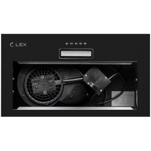 Вытяжка встраиваемая/ Вытяжка встраиваемая Lex GS Bloc LIGHT 600 черный управление: кнопочное (1 мотор)